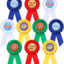 Crowye Inspirational Award Rosette Ribbon Motivational Participation Prize Ribbon Satin Victory Honourable Recognition Badge Ribbons for Kids Student Winner Competition Classroom School(20 Pcs)