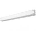 URSOLA LED Bathroom Light Fixtures Over Mirror 32” Vanity Light with Milky White Lampshade 4000K Daylight Chrome Finishing Bath Bar (Chrome)