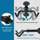 Urban Deco Bike Wall Mount Bike Hanger 66lbs Load Capacity Extendable 6in Bike Rack Garage Sturdy Design Space-Saving Horizontal Storage Ideal for Garage Home Use