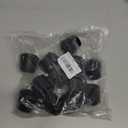 VOCOMO 1" Round Rubber Chair Leg Tips Caps, Chair Leg Floor Protectors Furniture Legs Caps Non Slip Reduce Noise for Hardwood Floors (Black, 12 Pack)