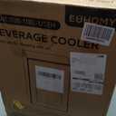 EUHOMY 18L Beverage Refrigerator Cooler, 24 Cans Mini Fridge with Quiet Compressor, Countertop Small Fridge with 40F-61F Digital Temperature Control, LED Lgiht for Home, Bar, Office