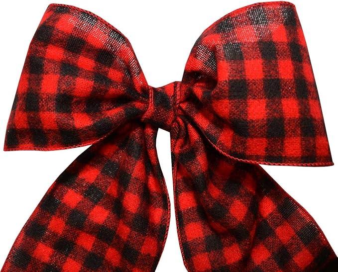 Dog Christmas Stocking, Knit Pet White Large Christmas Stocking, Dog Bone Christmas Stockings for Dogs Puppies Pets ,Hanging Bone with Bow (Red)