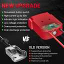 Upgraded Power Wheel Adapter Compatible with Milwaukee 18V Battery with Overdischarge & Overcurrent Protection, Switch, for DIY RC Cars, Toys, Robotics