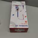 HYES 3in1 Baseball Set for Kids 35  Tee Ball Stand, Hanging Tee, Ball Launcher and 6 Softballs  Adjustable Height, Indoor/Outdoor Sport Gifts for Boys Girls, Blue