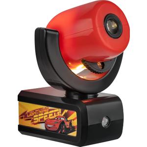 Projectables Pixar Cars LED Kids Night Light, Plug-In, Projector, Dusk-to-Dawn, Lightning McQueen, Galaxy Light, Hallway, Bedroom, Nursery, Playroom, Gaming Room, 11740 (Black/Red - Cars)