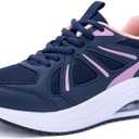 GyeBea Womens Walking Shoes Arch Support Plantar Fasciitis Shoes Wide Orthotic Tennis Sneakers for Pain Relief, US 10