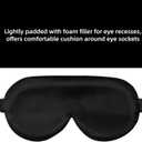 Alaska Bear Sleep Mask Silk Eye Cover with Shaped Padding for Pressure-Free Sleeping, Foam Insert, Upgrade Contour Over Conventional Flat Satin Eye Masks, Machine Washable