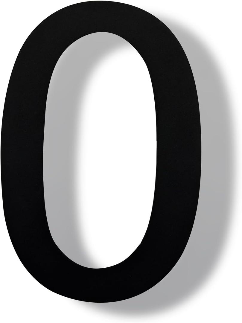 BetLight Large House Letter- 12 Inch High Rustproof Stainless Steel Distinguished Home Address Letter-Floating Designed Building Address Letter for the Modern Home/Letter O
