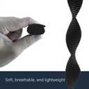 Sport Mesh Nylon Bands Compatible with Garmin Vivosmart 5 tracker Replacement Bands with Case (Transparent Case-M(5.1-8.3inch), Stripe White with Transparent Case)