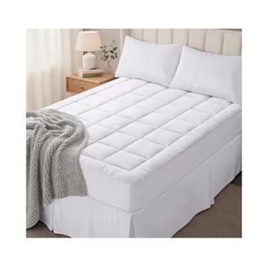 OLANLY Queen Quilted Fitted Mattress Pad – Soft Pillow Top Mattress Topper, Down Alternative Fill, Cooling Comfort Breathable Mattress Cover, Machine Washable Deep Pocket Mattress Protector, White OLANLY Queen Quilted Fitted Mattress Pad – Soft Pillow Top Mattress Topper, Down Alternative Fill, Cooling Comfort Breathable Mattress Cover, Machine Washable Deep Pocket Mattress Protector, White