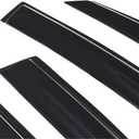 Silscvtt Window Vent Visors Shade Sun Rain Wind Guards Deflectors Cover Acrylic Outside Replacement for Mazda 3 Hatchback 2004-2009