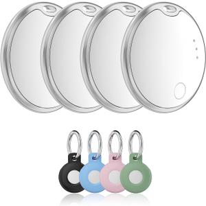 Invisible Guard Finder Tag-4 Pack, Bluetooth Tracker Works with Apple Find My(iOS Only)-Waterproof, Replaceable Battery (4WH)