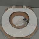 Bemis 400TTA Economy Durable Wood Toilet Seat, Made in USA, Round, White