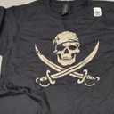 Pirate Skull and Crossbones Skeleton Halloween for Kids Boys T-Shirt, Size-S