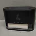 Essential Oil Diffuser, Fireplace Flame Fire Oil Diffuser, 250ml Himalayan Salt Lamp Diffuser, Cool Mist Aromatherapy Humidifier with 7 Colors Light, Timer & Auto-Off for Home, Room (Black)