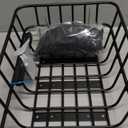 CXWXC Rear Bike Basket - Bicycle Rear Basket with Cargo Net and Waterproof Cover - Rear Mount Aluminium Bike Basket Large Capacity