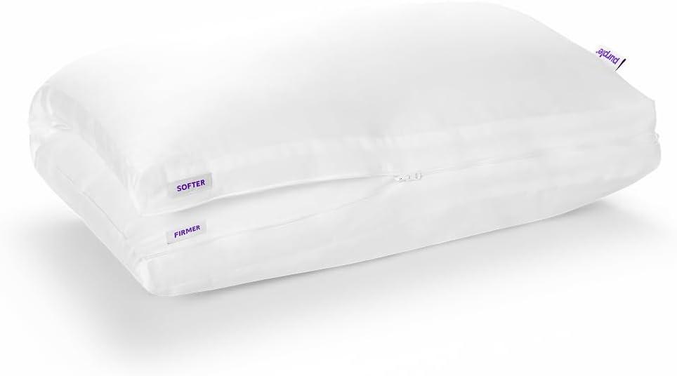 Purple TwinCloud Pillow, King Size, Plush Down-Alternative Neck Pillow