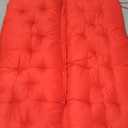 QILLOWAY Outdoor/Indoor Bench Cushion,Porch Swing Replacement Cushions 2-3 Seater Loveseat Chair Pads with Backrest and Ties for Garden Patio Furniture (51inx40in, RED)