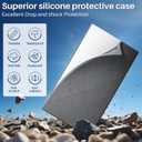 Gen 3 Satellite Dish Protective Cover Case, Heavy-Duty Silicone Dish Protector, Waterproof & Impact Resistant Against Hail, Rocks and Sand, All-Weather Outdoor Protection, Gray