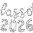 KatchOn, Silver Class of 2026 Balloons Banner - Script, 16 Inch | 2026 Balloons Graduation, Graduation Decorations Class of 2026 | Balloons, Graduation Balloons Decorations