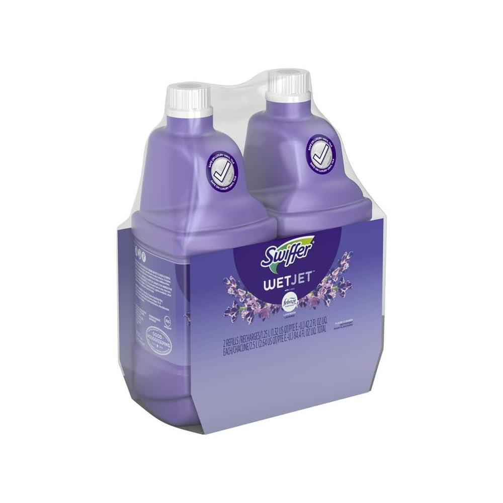 Swiffer FBA_23679CT WetJet Multi Purpose Solution 42.31.25 ozliter, Multicolor, Open Window Fresh Scent, 42.2 Fl Oz, 2 Pack