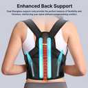Fit Geno Posture Corrector for Women & Men: Adjustable Lightweight Upper Back Brace for Neck Shoulder & Upper Back Pain Relief - Improve Posture Correct Hunchback Slouching Invisible Under Clothes (M/L Under Bust 35" - 47")