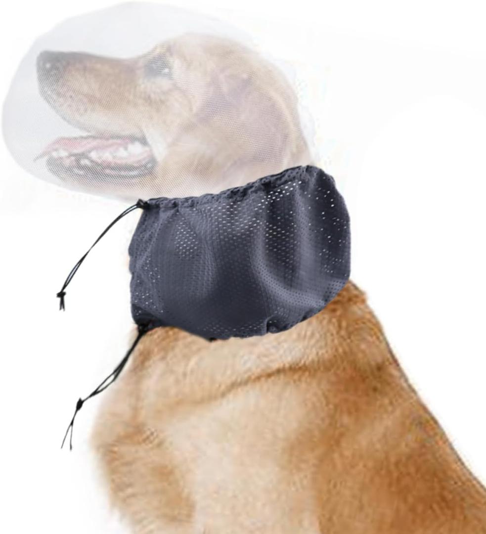 Dog Foxtail Mask Dogs Head Protector Dog Face Guard Head Net Mesh Snood Prevent Foxtails Thorns Sticks Rocks