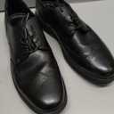 Men's Dress Sneakers Lightweight Casual Business Wingtip Oxford Shoes (Black, 14)