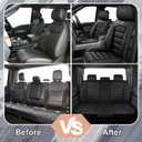 Full Set Seat Covers for Ford F-150 F250 F350 XL XLT STX Lariat King Ranch Platinum Raptor Seat Covers 2007-2026, Full Set Waterproof Seat Protectors(Standard 5 Seats/Black)