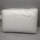 Memory Foam Pillow for Sleeping Queen Size, Medium Soft Bed Pillow with Washable Removable Cover for Back, Stomach,Side Sleepers White 16" x 24"