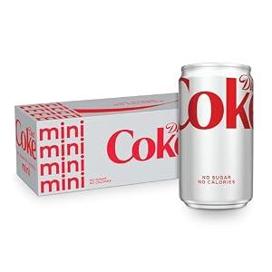 Diet Coke Soda Soft Drink Fridge Pack Mini Cans, 7.5 fl oz, 10 Pack
(EXP Oct 05 2026)