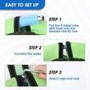 Odoland 24" Kids Tree Swing - Outdoor Small Saucer Swings with 900D Oxford Fabric, Backyard Play Equipment for Children Ages 3-12 Green