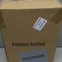 Baby Bathtub,Collapsible Baby Bath Tub with Soft Cushion & Thermometer, Space Saving Foldable & Travel Newborn Bathtub for Infant to Toddler 0-36 Months, Frog Gray