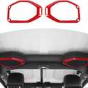 RT-TCZ for Wrangler JL Top Roof Speaker Cover Trim Red for Jeep Wrangler JL JLU Gladiator JT 2018-2023 Red Interior Accessories 2pcs