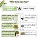 luoptea Unsmoked Yerba Mate Tea Bags from Argentina-100 NAtural Energy&Focus herbal Tea|Antioxidant Rich Detox Tea ,Hot or Iced,Eco-Conscious Compostable Tea bags,No suger,No Gluten,Vegan. (30 tea bags)