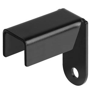 12 Pack Fence Mounting Brackets for 1x1" Square Rails, Carbon Steel Fence Panel Internal Connector with Screws, Black