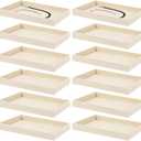 Yolev Jewelry Organizer Tray Stackable Velvet Jewelry Trays,Drawer Inserts Earring Organizer Adjustable Velvet Box Tray Earring Necklace Storage Ring Bracelet Display Case