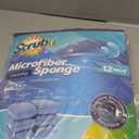 SCRUBIT Reusable Sponges for Dishes - 12 Pack Microfiber Sponges Kitchen Dish Scrubber, Machine Washable & Non-Scratch Scrubbers (Blue)