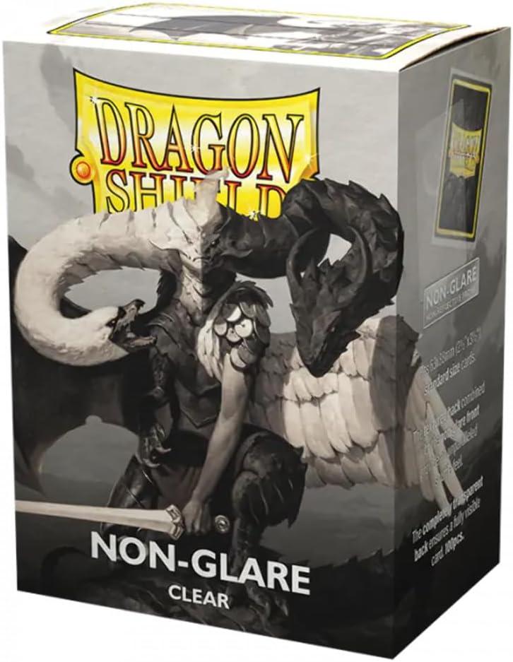 Dragon Shield Sleeves  Matte NonGlare Clear V2 100 CT  Card Sleeves - Smooth & Tough - Compatible with Pokmon, Magic The Gathering Cards & Digimon MTG TCG OCG & Hockey Cards