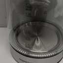 Amazon Basics Electric Kettle with Glass Carafe for Tea and Coffee, BPA-Free, Fast Boiling, Auto Shut-Off, 1.7 Liter, 1500W, Black and Silver (1.8 Quarts)