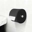 Cat-Proof Toilet Paper Guard, Anti-Dog Full Enclosure Tissue Paper Protector Cover. Stops Pets Unrolling & Wasting Rolls, Fits Standard Holders, Oxford Cloth Black