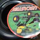 11x4.00-5 Lawn Mower Tires Flat Free (2 Pack),Universal 11x4-5 Solid Smooth Tractor Turf Tire with Rim, 3.4" Centered Hub and 3/4" & 5/8" Bushing, For Zero Turn Mowers and Riding Lawn Mower