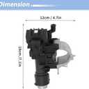 No.989-019/9L8Z3511A Ignition Lock Cylinder for Ford Escape 2008-2012 for Ford Focus 2009-2011 Ignition Switch Cylinder Barrel Lock with 2 Key