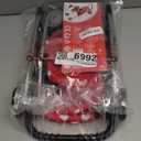 The New York Doll Collection My First Doll Stroller with Basket & Heart Design Foldable Doll Stroller, Pink