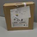 JOIEDOMI 9 inch Silver PVC Star Christmas Tree Topper, with 10 Warm White Light Glitter Swirl Battery Powered Indoor Decorations for Home Holiday Xmas Party