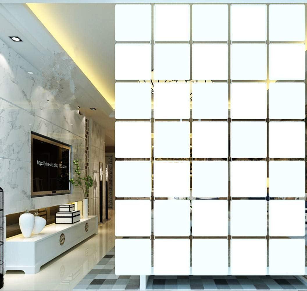 12Pcs White Hanging Room Divider,Wood-Plastic Room Divider DIY Panel Screens Partition Wall Dividers Room Decoration with All Accessories 11.4x11.4 Inch