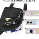 TOPEAST Anti Theft Crossbody Bags for Women Men, Small Sling Crossbody Bag Travel Purse Shoulder Wallet with RFID Blocking