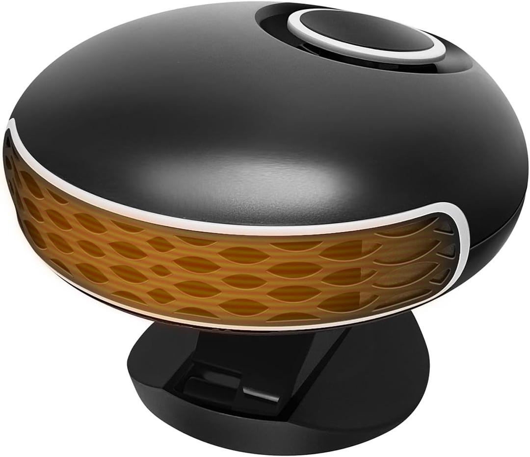 12 Volt Car Heaters for Vehicle, 150W Dashboard Heater for Car, Windshield Defogger Defroster with 360 Rotating Base, Instant Heating, Plugs into Cigarette Lighter - Ideal for Car, SUV