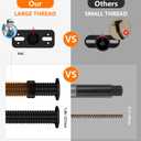 Bed Support Legs 6-11Inch,4 Pack Center Bed Replacement Parts,Adjustable Furniture Height Frame for Leveling Bed Brackets,King Size Furniture Heavy Duty Wood Slat