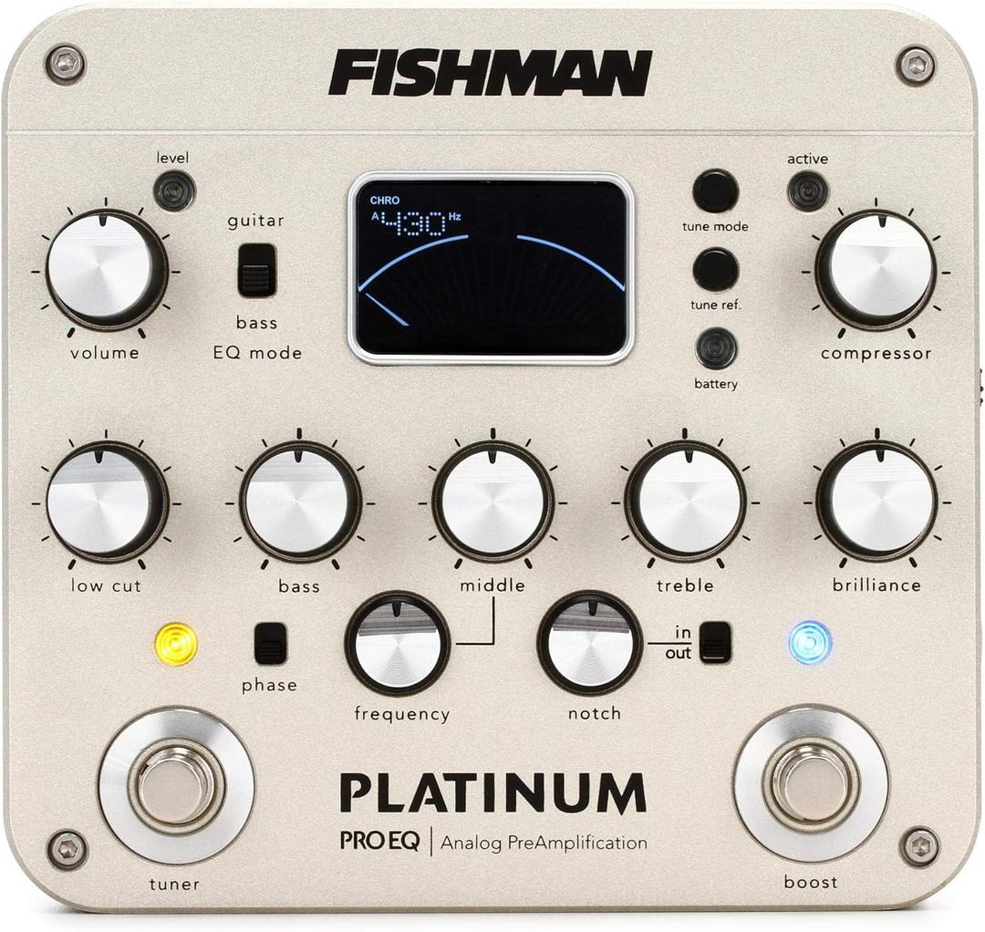 Fishman Platinum Pro EQ DI Analog Preamp Pedal